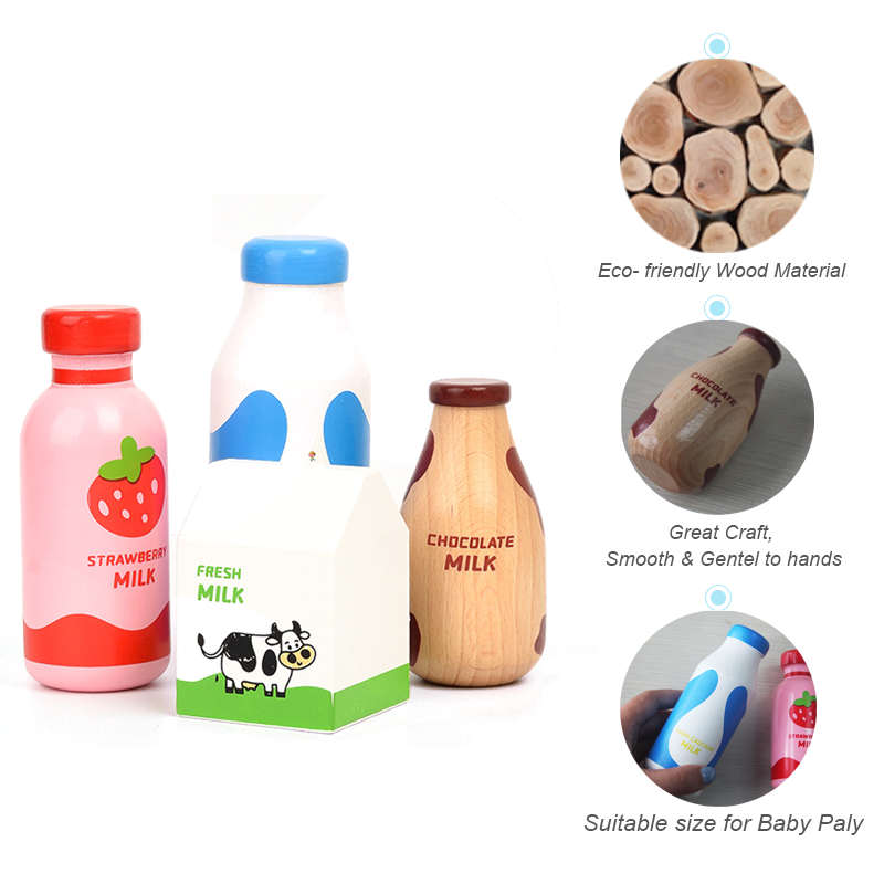 子供のための木製のミルクドリンクゲーム,シミュレーションゲー - Kids Toys Kitchen Set のレビューと価格