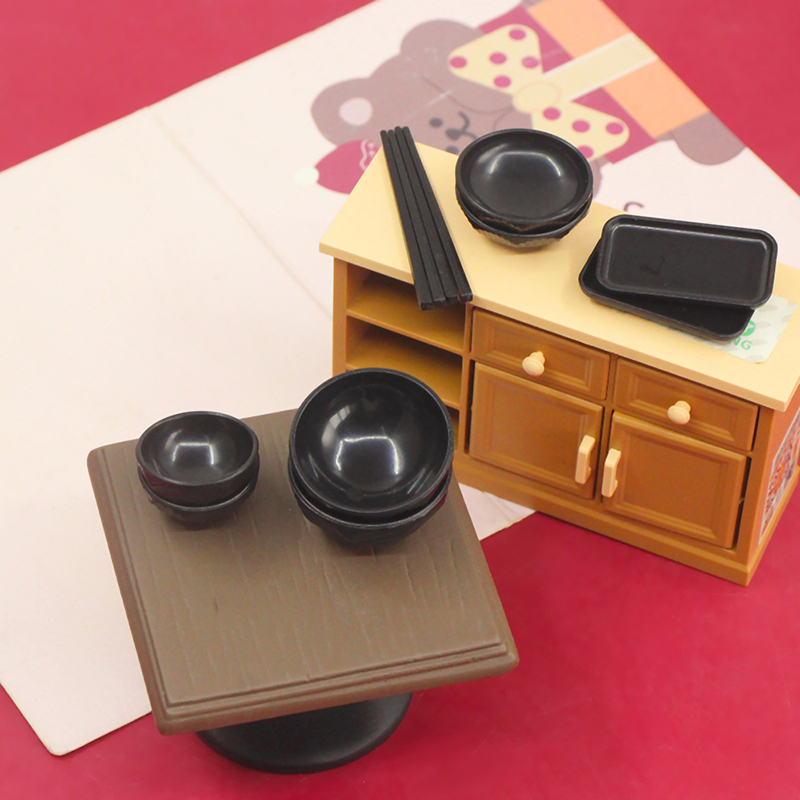 ミニチュアディナープレートとボウル箸子供用トレイモデル、キッ - Kids Toys Kitchen Set のレビューと価格