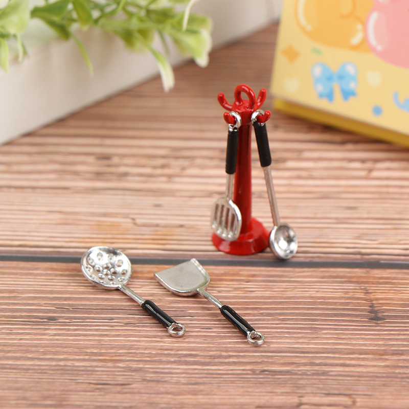1:12 ドールハウスキッチン用品垂直吊りスプーンへらスプー - Kids Toys Kitchen Set のレビューと価格