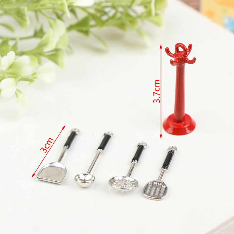 1:12 ドールハウスキッチン用品垂直吊りスプーンへらスプー - Kids Toys Kitchen Set のレビューと価格