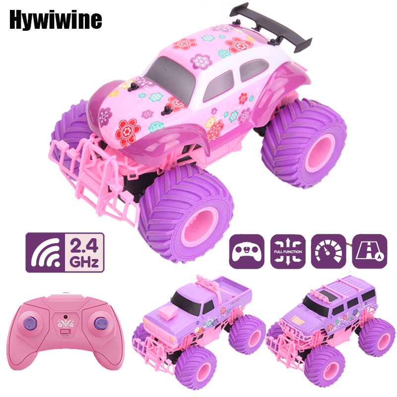 ピンク RC カー電気駆動オフロードビッグホイール高速パープ - Kids Toys Xmas のレビューと価格