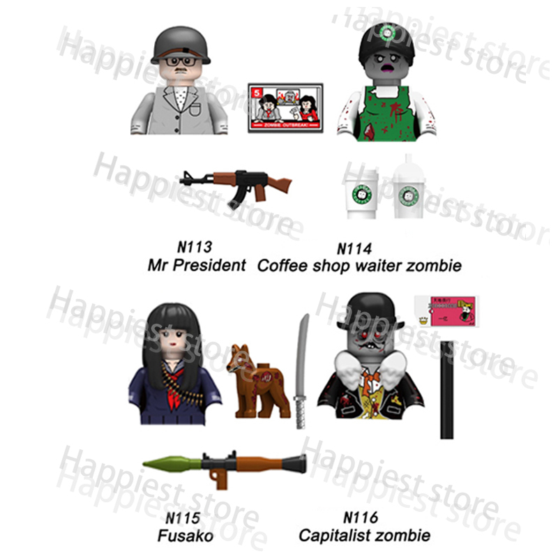 子供のためのmoc-都市のハロウィーンのビルディングブロック - Kids Zombie Toys のレビューと価格