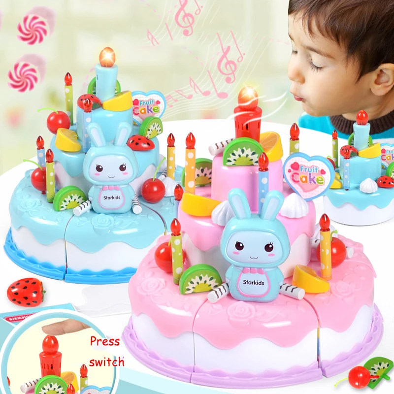 子供のためのシミュレーションディーバースデーケーキモデル、キ - Kids Toys Kitchen Set のレビューと価格