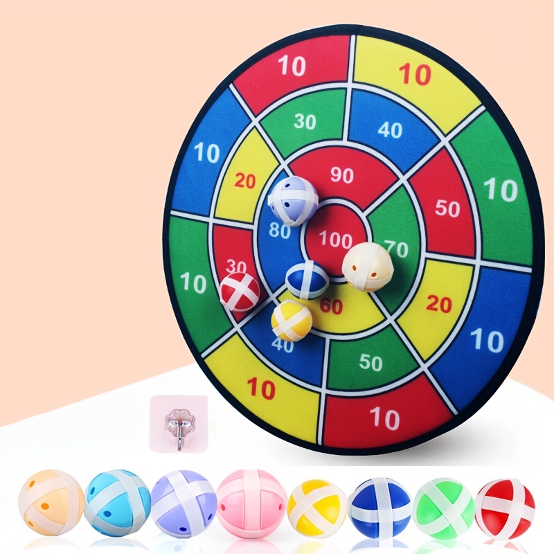 大型ハードボード子供用粘着ボールおもちゃ粘着ボール屋内ダーツ - Kids Yard Toys のレビューと価格