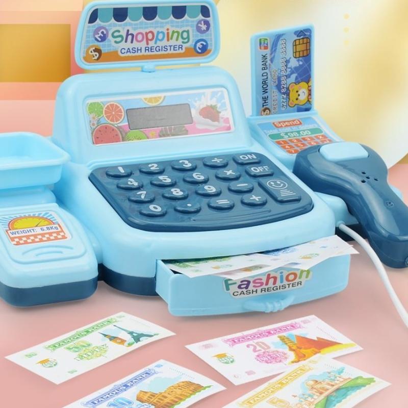 【新製品】1セット電子ゲーム照明と音響効果付きスーパーマーケ - Toy Cash Register のレビューと価格