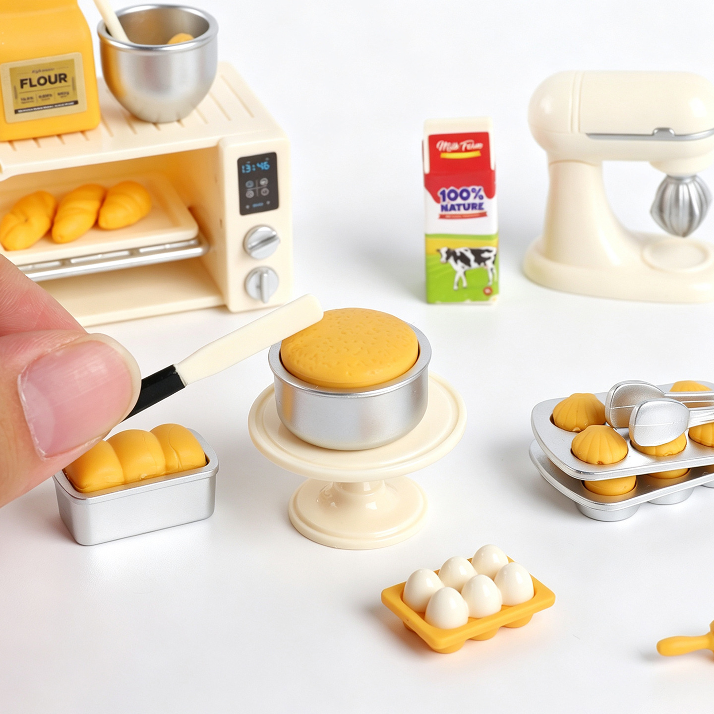 ミニチュアベイクシミュレーションセット、ドールハウス用ミニチ - Kids Toys Kitchen Set のレビューと価格