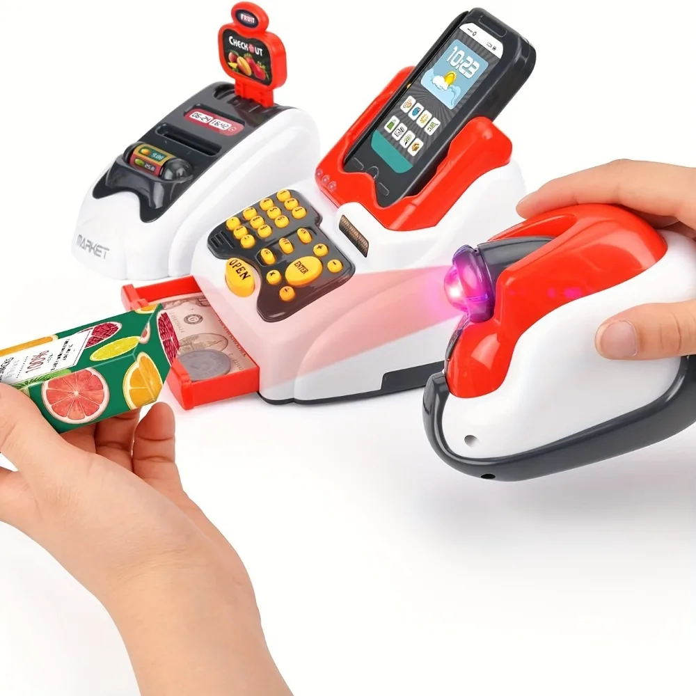 33 個のおもちゃのレジ、子供用チェックアウトスキャナーフル - Toy Cash Register のレビューと価格